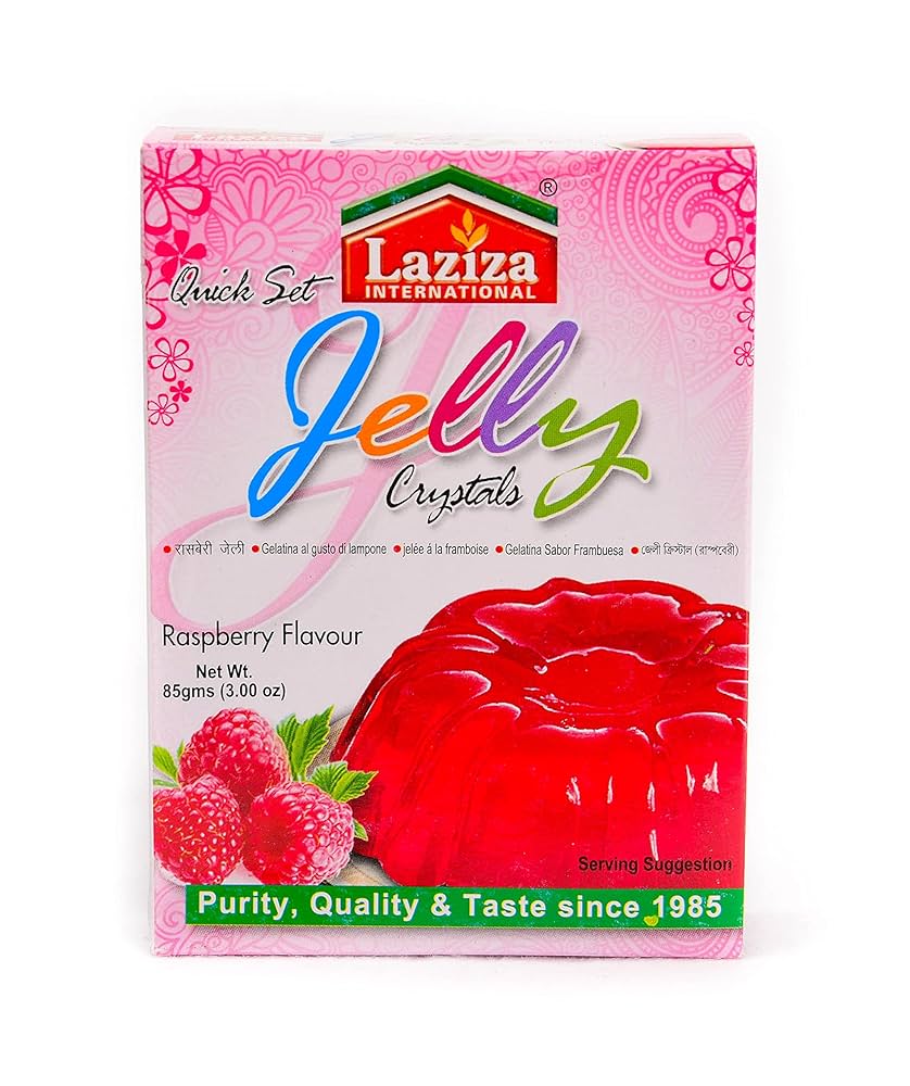 Laziza Dessert Vegetarian Jellies | 85g (Raspberry)