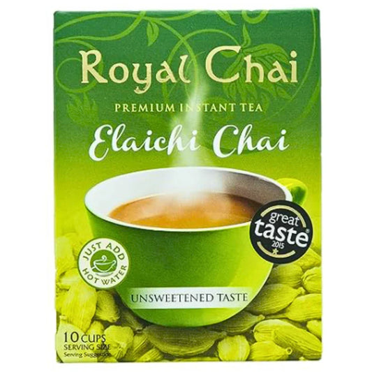 Instant Cardamom "Chai" Tea | Instant Tea Cardamom Unsweetened Chai 10sachet*180g Royal