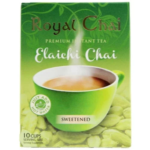 Instant Cardamom "Chai" Tea | Instant Tea Cardamom Sweetened Chai 10sachet*180g Royal